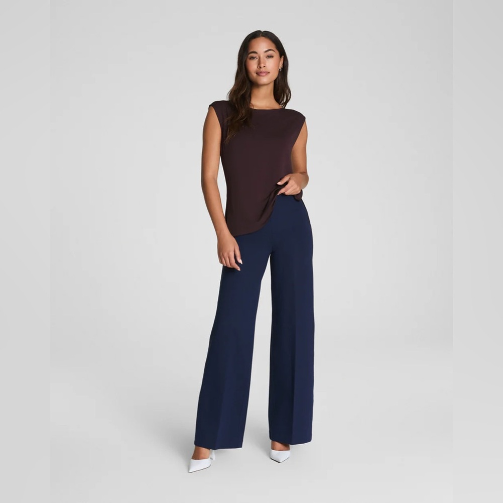 SPANX Ponte Wide-Leg Pants (XL Petite)